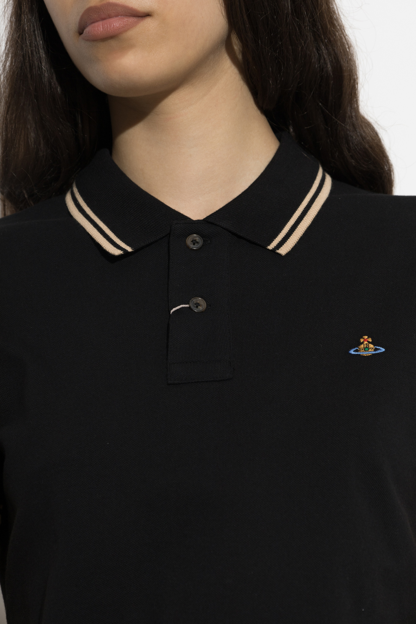 Black Polo with logo Vivienne Westwood - Vitkac Northern Ireland